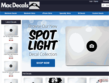 Tablet Screenshot of macdecals.com